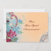 INVITATION ROMANTICA MONOGRAMME (Dos)