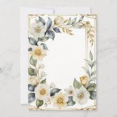 Invitation romantique à fleurs mariages (Devant)