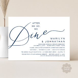 Invitation Romantique Après Nous Faisons, Nous Dînons, Dîner