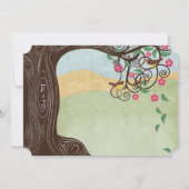 Invitation Romantique Arbre Rustique Cherry Blossom mignon Lo (Dos)