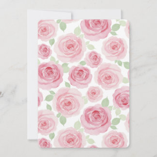 Invitation Romantique aux Roses