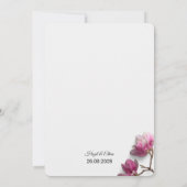 Invitation Romantique Blush & Autumn Botanical Wedding Invite (Dos)