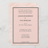 Invitation Romantique Blush Watercolor Laver mariage Invitati (Devant / Derrière)