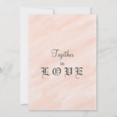 Invitation Romantique Blush Watercolor Laver mariage Invitati (Dos)