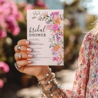 Romantique boho rose fleur sauvage jardin douche n