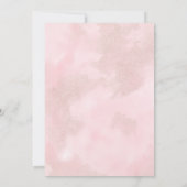 Invitation Romantique Boho Rose Roses & Pampas Brunch nuptial (Dos)