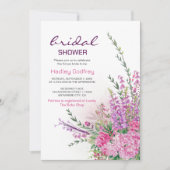 Invitation Romantique Chic Fleur sauvage été (Devant)