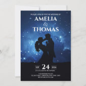 Invitation Romantique Couple Celestin Ciel Mariage (Devant)