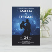Invitation Romantique Couple Celestin Ciel Mariage (Debout devant)
