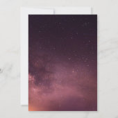 Invitation Romantique Couple Crescent Lune et étoiles Mariage (Dos)