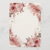 Invitation romantique de brunch de la Saint-Valent (Dos)
