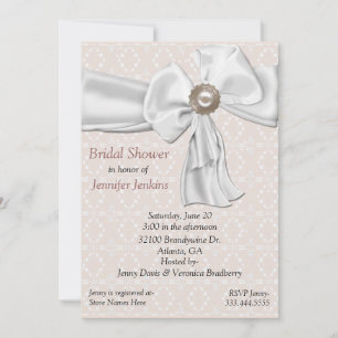 Invitation romantique de douche nuptiale