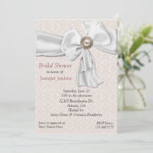 Invitation romantique de douche nuptiale (Debout devant)