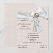 Invitation romantique de douche nuptiale (Devant / Derrière)