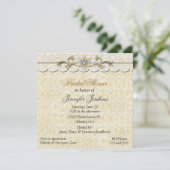 Invitation romantique de Fête de la mariée de (Debout devant)