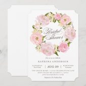 Invitation romantique de Fête de la mariée de (Devant / Derrière)