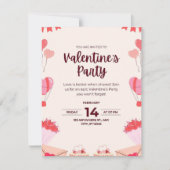 Invitation romantique de la Saint-Valentin à ballo (Devant)