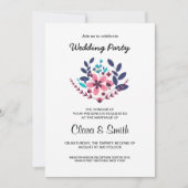 Invitation romantique de noce (Devant)