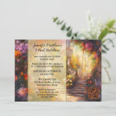 Invitation Romantique Elope Italienne ou soirée de mariage po (Debout devant)