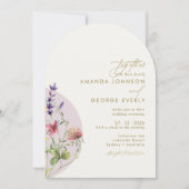 Invitation Romantique Floral Arché Printemps Mariage de autom (Devant)