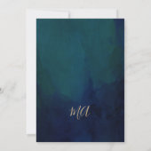 Invitation Romantique Floral Emerald Green Gold 16 Anniversai (Dos)