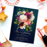 Invitation Romantique Floral Emerald Green Gold 16 Anniversai<br><div class="desc">Bouquet floral romantique Emerald Green Gold Sweet 16 Anniversaire Invitation de fête. Le texte peut être modifié en utilisant à droite le menu "Détails". Pour tout adapter à vos besoins, cliquez sur le bouton "Personnaliser" et vous pouvez modifier le style et la couleur du texte. D'autres couleurs sont disponibles. Vous...</div>