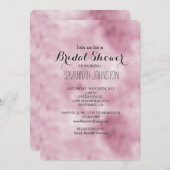 Invitation Romantique Glam rose douche nuptiale (Devant / Derrière)