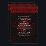 Invitation romantique gothique rouge-noir<br><div class="desc">Invitation romantique gothique rouge-noir et dentelle. Customisez pour tout événement.</div>
