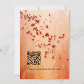 Invitation Romantique Italien Floral Dîner de répétition auto (Dos)