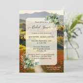 Invitation Romantique Italienne Douche nuptiale (Debout devant)