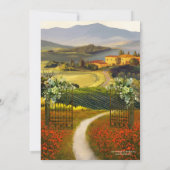 Invitation Romantique Italienne Douche nuptiale (Dos)