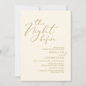 Invitation Romantique La Nuit Avant Le Dîner De Répétition Ma (Devant)