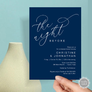 Invitation Romantique La Nuit Avant Le Dîner De Répétition Ma