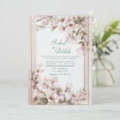 Invitation Romantique Magnolia Blossom Mariage (Debout devant)