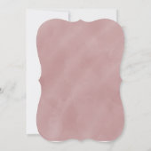 Invitation Romantique Mauve rose blanc vert vert Weeding Invi (Dos)