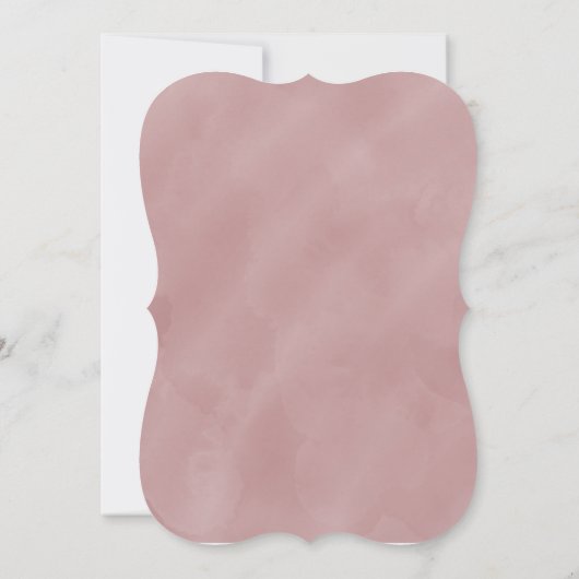 Invitation Romantique Mauve rose blanc vert vert Weeding Invi (Dos)