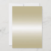 Invitation Romantique Or Ruban & Paillettes 50 ans de Mariage (Dos)