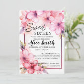 Invitation Romantique pastel fleurs sauvages printemps doux 1 (Debout devant)