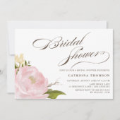 Invitation Romantique Peony Flower (Devant)
