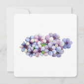 Invitation Romantique Poétique Lilac Aquarelle Mariage Floral (Dos)