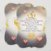Invitation romantique pour la Saint-Valentin (Devant / Derrière)