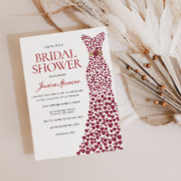 Romantique Red Love Coeur robe Fête des mariées In