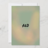 Invitation Romantique Rose rose Floral Mariage Enregistrer la (Dos)