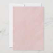 Invitation Romantique rose Roses Gold Bridesmaitres Déjeuner (Dos)