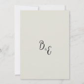 Invitation Romantique rose rouge menthe Fête des mariées flor (Dos)