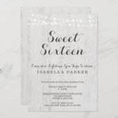 Invitation Romantique rustique de l'invitation | de sweet (Devant / Derrière)