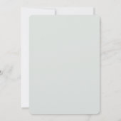 Invitation Romantique Rustique Green Blanc Bow Mariage (Dos)