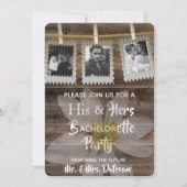 Invitation Romantique "Ses & Les" Bachelor/Bachelorette (Devant)