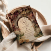 Invitation Romantique Vignoble d'automne Mariage d'arche