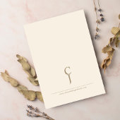 Invitation Romantique Vintage or Monogramme Danse Mariage